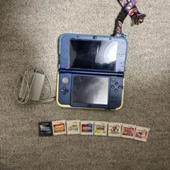 3DS LL ポケモンデザイン 本体 カセット9個 充電器付き