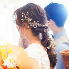 美品　ハンドメイド　小枝のヘッドドレス　sympathique & mimi