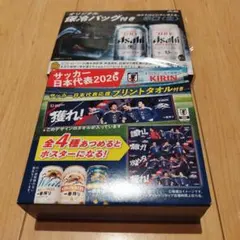 サッカー日本代表 プリントタオル 獲れ!　キリン　非売品　アサヒ　保冷バッグのサムネイル