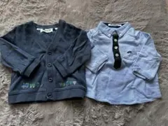 ファミリア　カーディガン シャツ セット