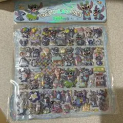 スティッチ ぷくぷくシール2枚セット 3Dシール
