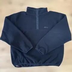 l.l.bean 旧ロゴ ブラックフリースハーフジップ Lサイズ