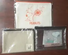 スヌーピー ポーチ　3種　C 　(匿名配送)