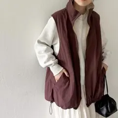 短時間使用★ディスコート ナイロンフリースリバトラックベスト ジャケット