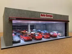 ミニカー専用ジオラマ：1/64&1/43 コンクリートガレージ／在庫終了！のサムネイル