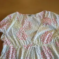 HUMAN WOMAN 半袖シャツ M 花柄