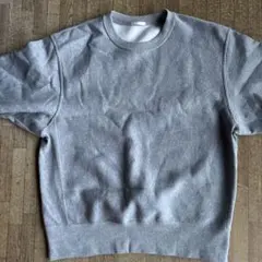 グレー 無地 クルーネック スウェット