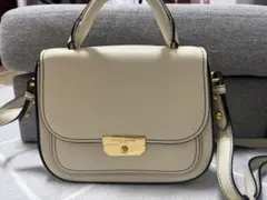 マークジェイコブス　ライダーミニトップハンドルバッグ　白　アイボリー