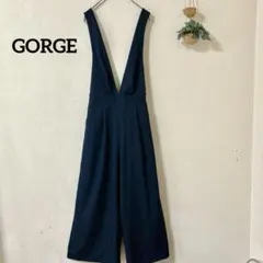 GORGE ネイビーオーバーオール Mサイズ 肩ひも調整あり