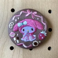 サンリオ ビスケット 刺繍缶バッジ biscuit3 マイメロディ バンダイ