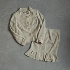 【SALE】JOYBELLA セレモニースーツ ラメ入り チェック柄 ベージュ