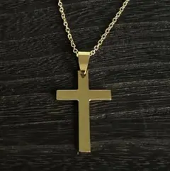 ユニセックス デザイン ネックレス クロス 十字架 ゴールド