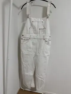 ZARAホワイトデニム サロペット