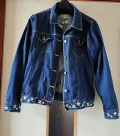 CABANE de ZUCCa flower denim jacket - メルカリ