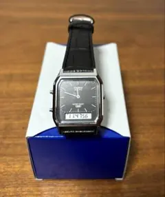 美品 CASIO AQ-230EL-1AJFデジタル腕時計 チープカシオ