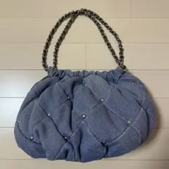 ROPE デニム パール ハンドバッグ ビジュー チェーンのサムネイル