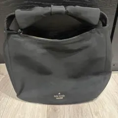 kate spade ブラック トートバッグ リボン付き
