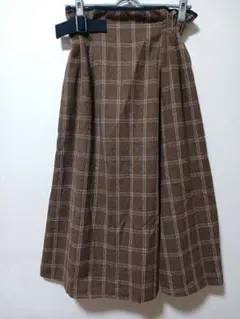 アクシーズ♡ブラウン チェック柄 スカート Mサイズ