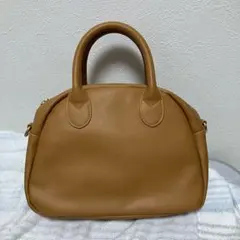 ハンドバッグ　ショルダーバッグ　淡色　茶色　2way