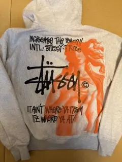 Stüssyジップアップパーカー（フルジップ・裏起毛タイプ）