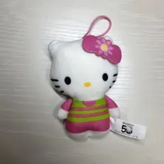 マックハッピーセット　ハローキティ　ストライプフラワー
