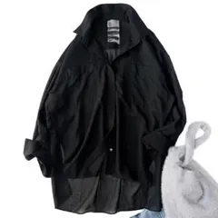 【極美品】定番　Chaos ブランシェブラウス オーバーサイズシャツ　黒 Chaos（カオス）の「Chaos(カオス)/【新色登場】ブランシェブラウス