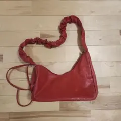 赤 ショルダーバッグ ハンドバッグ