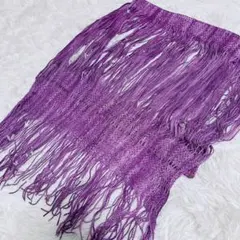 MISSONI ミッソーニ ストール パープル 紫 フリンジ