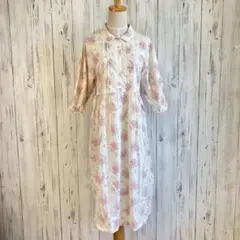 【新品】ファッション京都＊ 花柄レース タックプリーツ ネグリジェ／ワンピース
