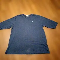 3Lネイビー 半袖Tシャツ ロゴ刺繍付き
