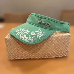 Paradiso パラディーゾ サンバイザー 花柄刺繍のサムネイル
