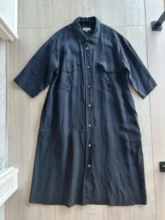 ☆JOHN SMEDLEY ジョンスメドレー リネン ロングシャツワンピース