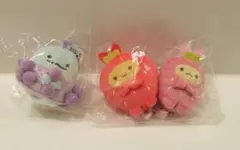 NEW すみっコぐらし　フルーツパーラー　とかげブドウ　苺ペア　えび天セット