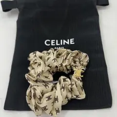 CELINE ライトブルー シュシュ ゴールド装飾付き - メルカリ