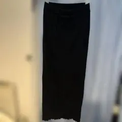 黒ロングスカート タイトスカート シンプル カジュアル