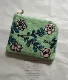ミナペルホネン ハンドメイド L字お財布ポーチ - メルカリ