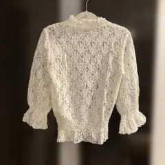 センスオブプレイス　レースブラウス