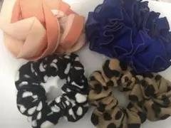 ヘアゴムシュシュ4種セット
