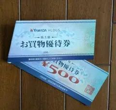 YAMADA HLDGS. お買物優待券 500円券 10枚