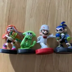 スプラトゥーン amiibo 4点セット イカ ガール ボーイマリオ