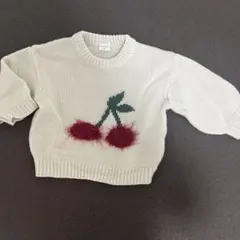 SIMPLE FREE さくらんぼニット サイズ80大きめ