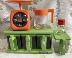 ❤️昭和レトロ　シルバー調味料ラック　調味料ケース