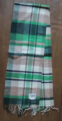 【BEAMS DESIGN】ウール チェック柄マフラー