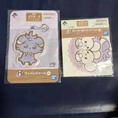 ポケモン ポケピース　ワッペンチャーム、ステッカーセット