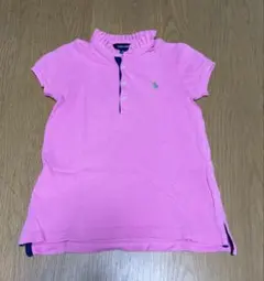 Ralph Lauren ポロシャツ チュニック　ワンピース6号 ピンク　120