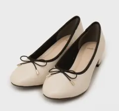 index ラウンドトゥヒールバレエシューズ　Mサイズ