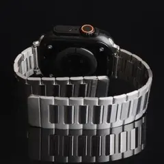 Apple Watch ステンレス マグネット ストラップ 磁気 シルバー