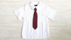 Back＆Forth　半袖フォーマルシャツ　ネクタイ付き　110