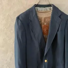 超激レア　希少カラー　90s Dillards 金ボタン　ウール　紺　LO13