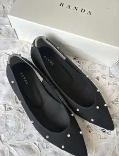 新品　ランダ　パンプス　パール　23cm